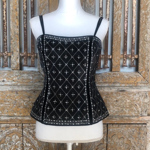White House Black Market Tops - White House BLACK MARKET STUDDED DIAMOND BUSTIER 6